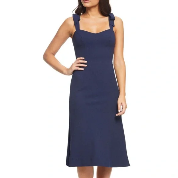 open lace back dress Dress The Population Ava A-Line Dress